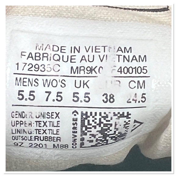 Converse Chuck Taylor All Star 70 Hi Floral Much Love Slate Egret M 5.5 / W 7.5 - Picture 10 of 12